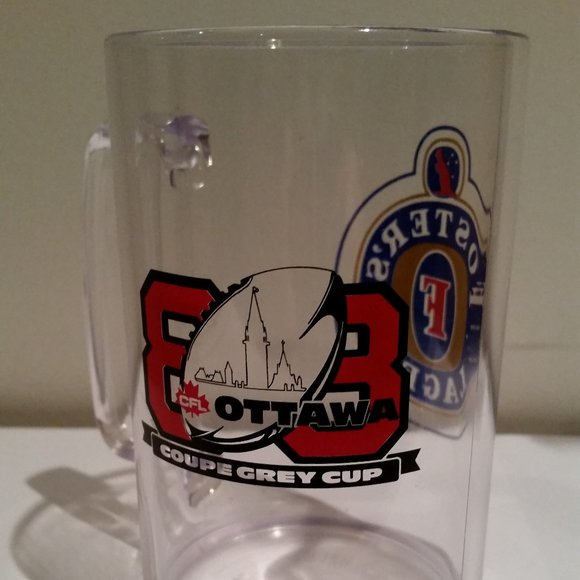 1988 Grey Cup Fosters Mug CFL Plastic - Picture 2 of 3